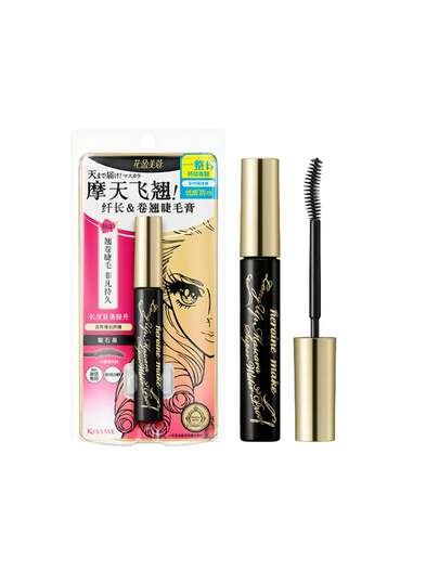 KISSME Huaying Meikou Upgraded Lengthening & Curling Premium Waterproof Mascara 01 Obsidian Black