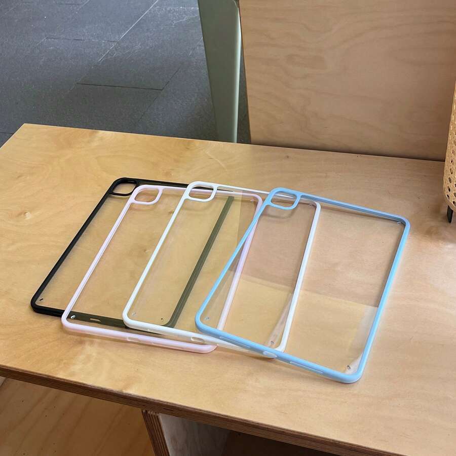 简约亚克力纯色单层保护壳，兼容苹果 iPad 2025 Air 6（不带 Pencil 插槽），5 保护套，2022 第十代 9 可爱 8 卡通 10.2 平板电脑 Pro 11 透明亚克力 Air 4 全包防弯折保护壳