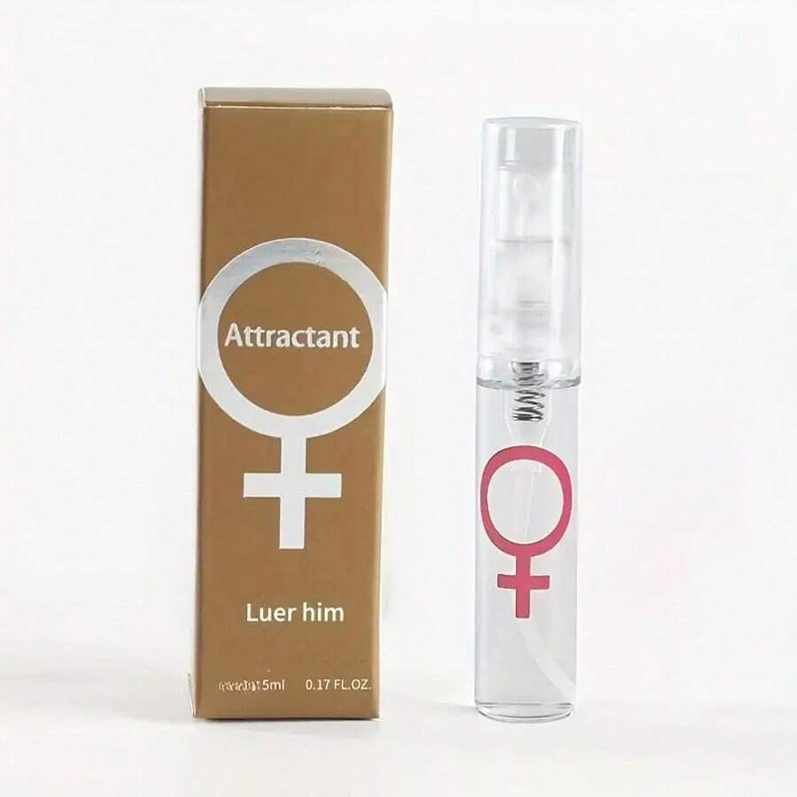 魅惑费洛蒙香水，吸引男性的费洛蒙香水，诱惑女性的香水，浪漫费洛蒙闪耀香水，男女通用费洛蒙古龙水喷雾 - 5ml女士金色使用裝 - 查看 1