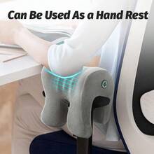 Office & Car & Gaming Neck Pillow, Ergonomic Memory Foam for Comfortable Napping and Neck Support - GRIS - Ver 4