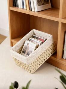三件套（小号+中号+大号），包含一个波西米亚风编织桌面收纳篮，蕾丝花边设计，可收纳化妆品、洗漱用品、钥匙、零食等，适用于客厅、门厅、家居等场所，编织盒，装饰收纳篮，节日装饰礼品收纳篮，可重复使用，也适用于文具、衣柜、玩具、化妆品收纳，桌面整理篮，理想的礼品篮。 - 米色 - 查看 12