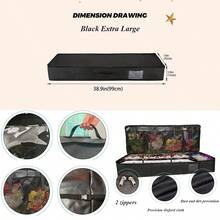 1个可折叠大容量圣诞礼物包装收纳袋，适用于节日装饰、生日派对、床底收纳、圣诞节、万圣节、圣诞家居装饰 - 彩色 - 查看 20