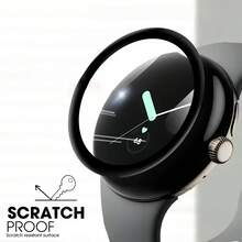 3pcs Curved Edge Full Coverage Screen Protector Film For Google Pixel Watch 4 41mm/45mm, Watch 3 41mm/45mm Smartwatch, High-Definition Anti-Scratch PMMA Film, Crystal Clear, Sensitive Touch, Bubble-Free, 3D Full Coverage Screen Protector - Multicolor - View 7