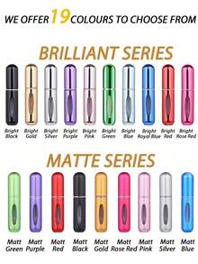 1/3/4/5pcs 5ml Perfume Spray Bottle, Bottom-Refillable Atomizer Bottle, Portable Travel Perfume Dispenser Bottle, Refillable Travel Spray Bottle, Exquisite Small Bottle, Individually Packaged, Travel Perfume Refill Bottle And Portable Perfume Dispenser - 彩色 - 查看 3