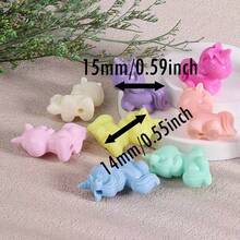 30pcs Acrylic Cartoon Cute Unicorn Straight Hole Beads - Pony Loose Beads For Phone Chain, Necklace, Bracelet DIY Jewelry Making Supplies - Color Mixing - View 6