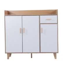 Kitchen Cabinet Organizers - Wood and White - View 8