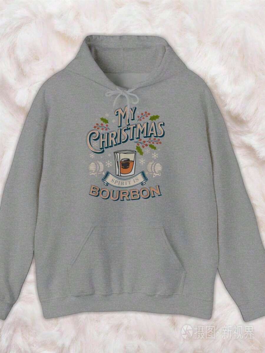 1 PcsFleece Sweatshirt,90s Graphic Classic Airbrush Illustration Retro BirthdayHoodies, Quality Hoodies, Machine Washable – Easy To Clean, Minimalist Design – Clean And Modern Look,Hoodies For Men And Women,Sudaderas Para Hombre,300g Cotton Casual Hoodies, Oversize Hooded SweatHoodies With Pockets,Graphic Hoodies,Fall And Winter Long Sleeve - 灰-10 - 查看 1