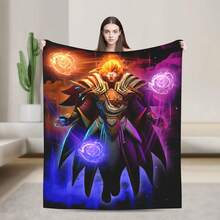 A Poster Flannel Blanket, A Warm And Comfortable Living Room Blanket, Office Blanket, Sofa Decoration, All-Season Travel Blanket, Decorative Blanket, Multi-Purpose Gift Blanket - Home Decor Accessory, Perfect For Halloween And Christmas.