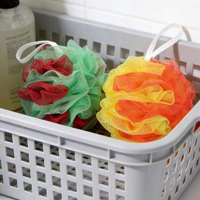Gel de ducha Koliful, esponja de luffa, bola de baño, exfoliante corporal, esponja de baño exfoliante