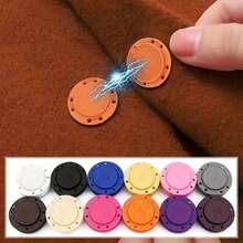 1pair/2pairs/3pairs Magnetic Buttons For Sweaters, Cardigans, Anti-Exposure Buttons, Versatile Round Magnetic Closure Buttons - Multicolor - View 3