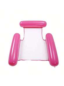 1pc Inflatable Pool Float, 4-In-1 Pool Hammock, Mesh Bottom, Triple Tube Design, Durable PVC Material, Portable Floating Chair Bed, Suitable For Adults, For Pool, Hot Tub, Lake, Beach, Enjoy Pool Leisure Time | Vibrant Color Pool Float | Comfortable Mesh Bottom Adult Pool Float