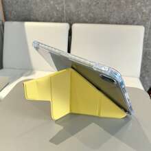 Suitable For HUAWEI MatePad SE 11 "Tablet Protective Case,MatePad Case,Compatible With MatePad 11.5 "Tablet Case,Magnetic Buckle Closure, Multi Angle And Multi Fold Bracket, Built-In Pen Slot, High Transparency Acrylic Back Shell, Anti Bending And Scratch, Sleep Wake-Up, Casual/Simple/Yellow Tablet Protective Cover, - Yellow - View 8