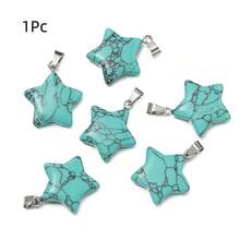 1Pc Natural Stone Five-Pointed Star Charm Pendant For DIY Valentine's Day Gift Jewelry Making Supplies - Natural Stone Five-pointed Star Pendant - View 20