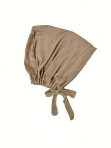 1pc Women's Solid Color Headband With Soft Viscose Headband, Elastic Band And Adjustable Knot, Suitable For Daily Wear - Black - View 10