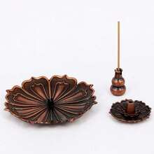 Coils Incense Burner Holder, Brass Incense Holder, Gold Lotus Incense Sticks Holder, Incense Coils Spiral Design For Long-Lasting Fragrance Meditation Yoga Decor Home - Multicolor - View 5