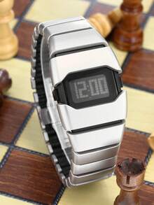 新款复古Y2K未来主义风格男士腕表，万圣节和圣诞节最佳礼物 - 白色 - 查看 3