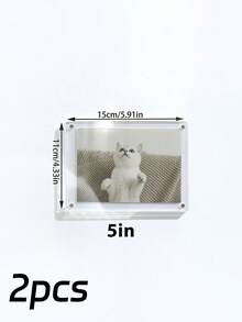 إطار صور مغناطيسي للثلاجة، خيارات الحجم 3/5/6 بوصة، ملصق صور إبداعي، لا يتطلب الحفر، ديكور للمطبخ والمكتب، بأسلوب إنستغرام، إطار صور مغناطيسي - متعدد الألوان - مشاهدة 14