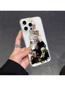 UE (DE et ES) Coque de téléphone série Warner Bros., style collage de vacances, compatible avec divers modèles dont 17, 16, 15, 14, 13, 12, 11 Pro Max, XS, XR, 8, 7 et 6FE, idéal comme cadeau de vacances - Transparent - Voir 2