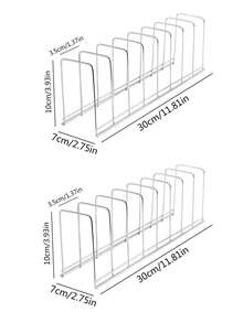 不锈钢碗碟架，新款碗碟收纳架，餐具晾干架 - 銀色 - 查看 16