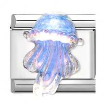 1pc Silver Sweet Luxury Modular Bracelet Charm, Heart, Butterfly, Cherry, Ocean Life Elements, DIY Jewelry Supplies