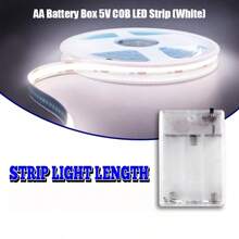 Tira de luz LED COB alimentada por caja de baterías (baterías no incluidas) con interruptor, súper brillante sin deslumbramiento ni puntos de luz, instalación sin taladro, luz de relleno especial para decoración del hogar/cocina/baño/espejo de vanidad/debajo de la cama, luz ambiental para fiesta/tema espacial/Día de San Valentín/Pascua/Ramadán, luz LED para dormitorio, tira LED autoadhesiva, luz de techo para sala de estar, accesorios para dormitorio, decoración de habitación - Multicolor - Ver 20