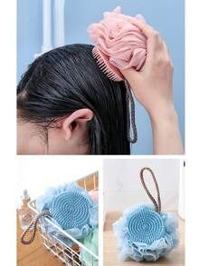 Valentine's Day 2-In-1 Massage Shower Flower, Multi-Functional Shampoo & Body Wash - Multicolor - View 6