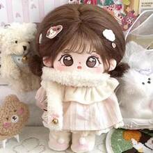 【带骨架】20厘米可活动关节玩偶，棉质毛绒玩偶装饰套装，适合返校、毕业、节日、派对、生日、圣诞节礼物【仅含玩偶，不含衣服】 - 小暈 - 查看 1
