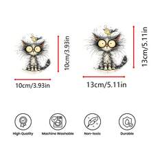Bộ 6 đế lót ly họa tiết chim và mèo, đế lót ly silicon thấm hút dùng trang trí nhà cửa cho tách trà, ly nước, ly rượu vang, cốc cà phê, phù hợp cho gia đình, tiệc tùng, phụ kiện nhà bếp, mọi mùa. - Nhiều màu - Xem 11