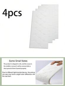 3D立体压纹自粘XPE泡沫墙纸,防水防潮仿皮纹理,床头板防撞软墙贴,可重复使用和裁剪,适用于卧室和客厅墙面装饰,隔音加厚墙面 - 彩色 - 查看 17