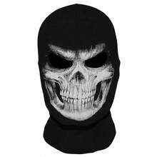 WTACTFUL Scary Skull Ghost Maske Gruselige Skelett Totenkopf Halloween Kostüm Cosplay Party Motorrad Sturmhaube-1719