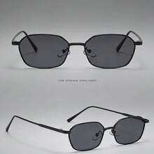 Narrow Frame Square Retro Fashion Glasses, Suitable For Daily Wear