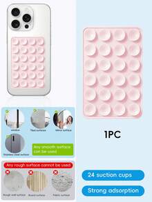 4 sets de soporte de teléfono de silicona, 17 combinaciones de colores. Soporte de teléfono con ventosa de doble cara, ventosa de silicona, diseño antideslizante, adecuado para todos los modelos de teléfonos. Versión transparente, compatible con iPhone y teléfonos Android. Regalo de cumpleaños, adecuado como regalo para familiares y amigos. Accesorios para teléfonos. - transparente - Ver 14