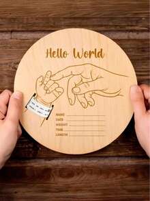 Newborn Hospital Bracelet, Customizable, Can Be Used As Keepsake, Personalized Baby Gift, Pregnancy Announcement, Birth Announcement, Laser-Cut Wooden Fiber Pregnancy Bracelet, Mother's Day And Father's Day Gift - Multicolor - View 8