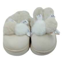 TendenciaPantufla Niña Mod Pompon Y Liston Calientita Varios ColoresCalidad premium - Beige - Ver 10