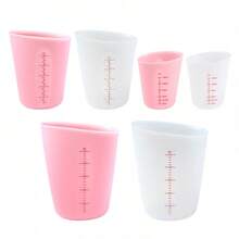 500ml/250ml Silicone Measuring Cup, Transparent Double Scale Paste Cup, Baking Tool, Kitchen Baking Supplies - White - View 5