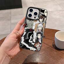 おしゃれなスマホケース  11/12/13/14/15/15pro/15 Plus/15 Promax/7plus/8plus/11pro/12pro/13pro/14pro/11promax/12promax/13promax/14promax/14plus/5 - 半透明の黒 - チェックする 1
