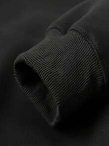 Bump Set Spike Repeat Volleyball Hoodie Hoodie Streetwear Adjustable Hood Friends Gothic Style Lovers Streetwear Concerts Motivational Quotes Minimalist Fleece Hoodie - 黑色 - 查看 2