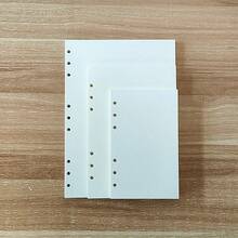 1包80张/160页可替换空白笔记本纸，100克厚米色点阵横格纸，可选尺寸：A6（6孔，105*170毫米/4.13*6.69英寸）、A5（6孔，142*210毫米/5.59*8.27英寸）、B5（9孔，182*255毫米/7.16*10英寸） - 空白白紙80張160頁(100GSM) - 查看 2