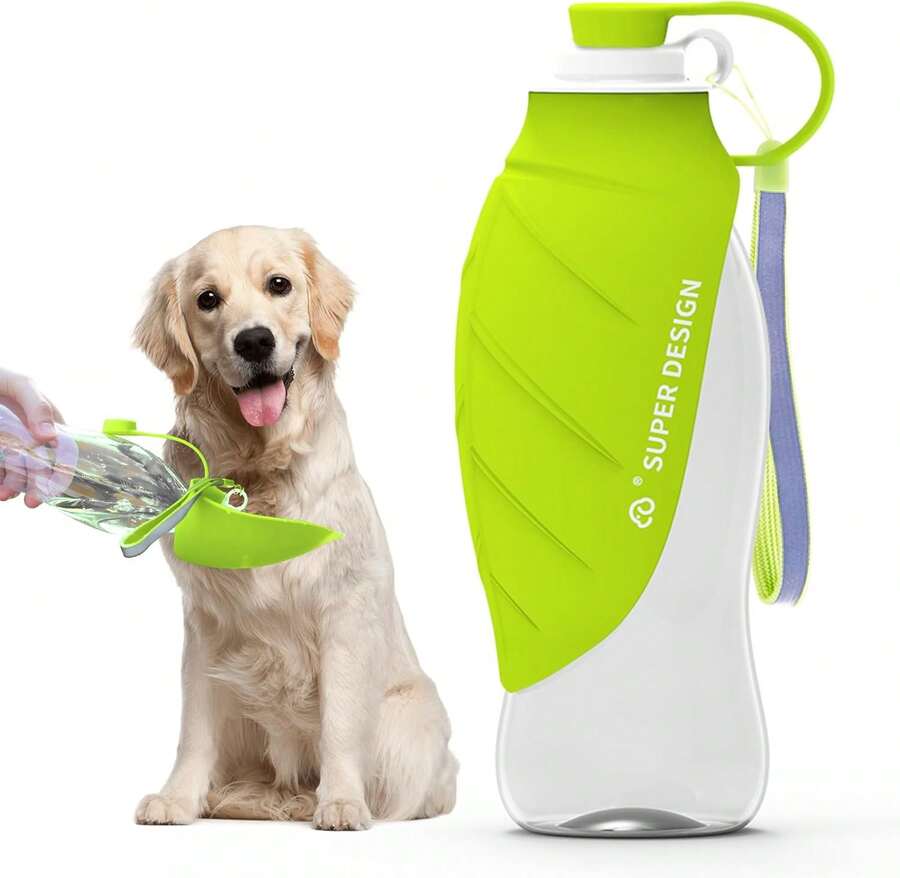 Pet Supplies : SUPERDESIGN Dog Water Bottle, Portable Dog Water Bottle For All To Large Dogs, Leak Proof Dog Travel Water Bottle, All Leaf Travel Water Bowl For Dogs And Dog Walking Accessories (19.6OZ, Black) : .Com - Color 3 - 查看 1