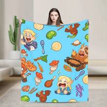 Dungeon Meshi Anime Marcille Laios Soft Warm Blanket S S Plush Bedding Throws Fluffy Home Decor Flannel Sofa Cover(3).Jpg - 白色 - 查看 1