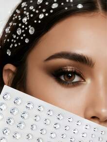 1 قطعة ملصق لؤلؤي ثلاثي الأبعاد، ملصق من الراين ستون، ملصق لاصق ذاتي، ديكور ماس، ديكور شعر لؤلؤي DIY، هدية عيد الميلاد وعيد الشكر وعيد المعلم، إكسسوار شعر للخريف/الشتاء، طقم تصفيف الشعر - أبيض - مشاهدة 18