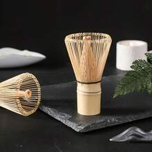 1件套竹制抹茶搅拌器茶匙，带茶漏，是制作抹茶的理想礼品套装，适合初学者和爱好者。