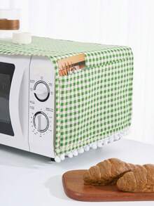 1 pièce Housse de four à micro-ondes à carreaux verts, style campagnard, Fête des femmes, Essentiels de voyage, Cadeaux de mariage, Y2K, Chambre à coucher, Accessoires pour voiture pour femmes, Décoration de cuisine, Mariage, Y2K, Fête, Cadeau pour la Fête des mères, Décoration de chambre, Jardin, Décoration de cuisine, Été, Plage, Essentiels de voyage, Décoration de chambre, Squishy, Remise des diplômes - Vert - Voir 2