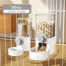 Dispensador de agua colgante para gatos, suministros de agua para perros, jaula colgante, tazón de agua para perros, tazón de alimentación para mascotas pequeñas, tazón para gatos, alimentador automático para mascotas - Multicolor - Ver 19