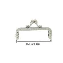 1pc Square Wallet Frame Metal Hardware DIY Purse Clasp - Silver - View 12