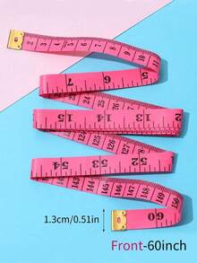 1/2/3/4pcs Dual Scale Soft Tape Measure, 60 Inch Plastic Ruler Body Measuring Tape, Sewing Fabric Tailor Waist Retractable Ruler, 150 Cm/60 Inch Body Measurement Tape For Weight Loss (Random Color) - Multicolor - View 3