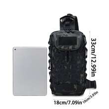 Tactical Chest Bag, Men's Outdoor Waterproof Shoulder Bag, Small Backpack, Large Capacity Hiking Messenger Bag, Hiking Bag - Multicolor - View 8