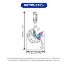 Cute Panda Animal 925 Sterling Silver Charms For Bracelets And Necklace Dangle Pendants Butterfly Elephant Dog Bead Jewelry Present For Women Family Friends - 月光蝴蝶飾品 - 查看 5