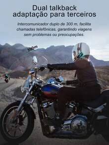 Bluetooth Headset With Voice Control For Motorcycle Helmet - Multicolor - View 6
