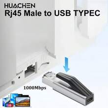 1000Mbps RJ45 以太网适配器，1Gbps 千兆 USB 3.0 Type-C 接口，适用于台式机、笔记本电脑、平板电脑、手机，兼容 Windows、Linux、MacOS、iOS 和 Android 系统。 - 黑色 - 查看 1